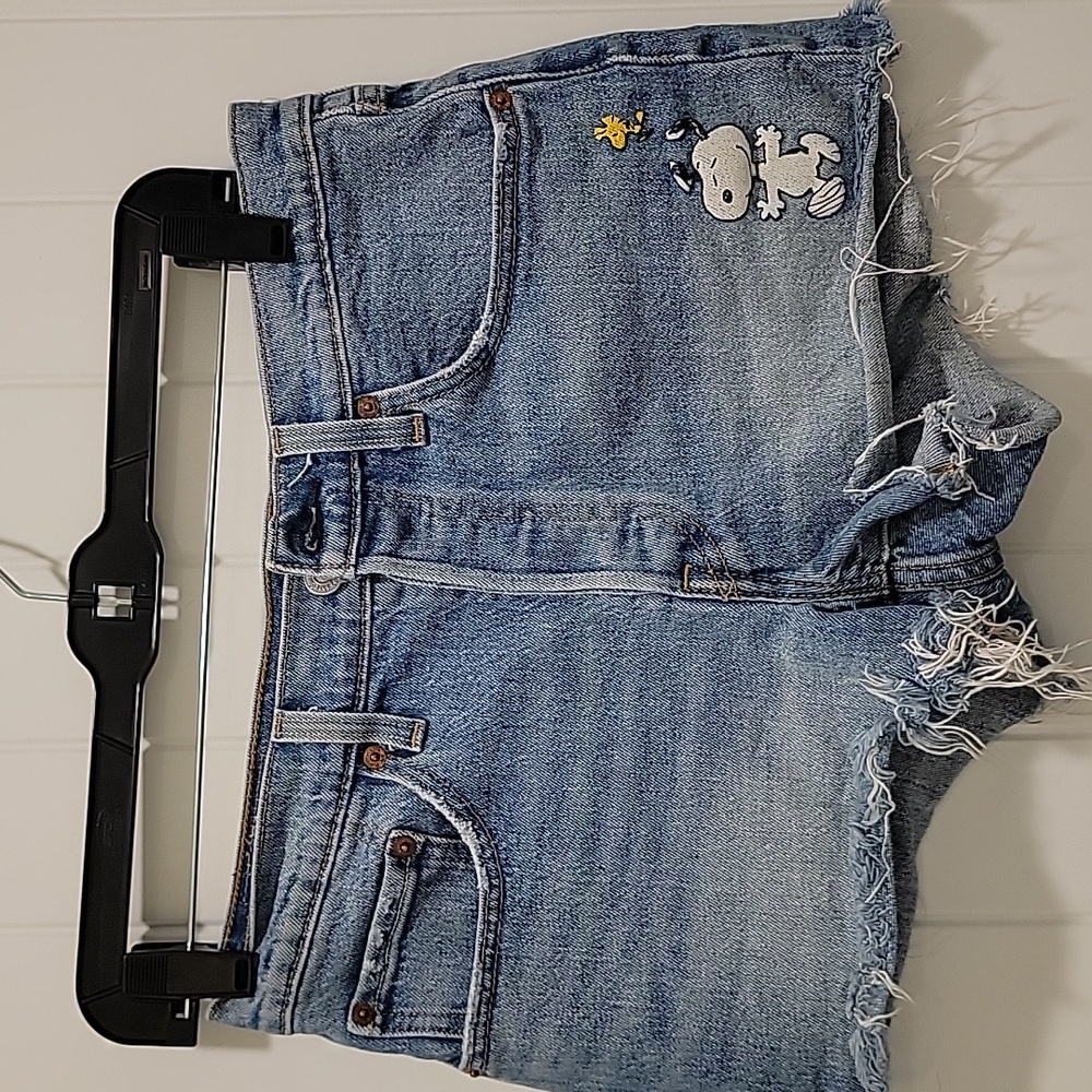 Snoopy Levis 501 Yellow Tag Button Fly Shorts Size 26 - Picture 13 of 13